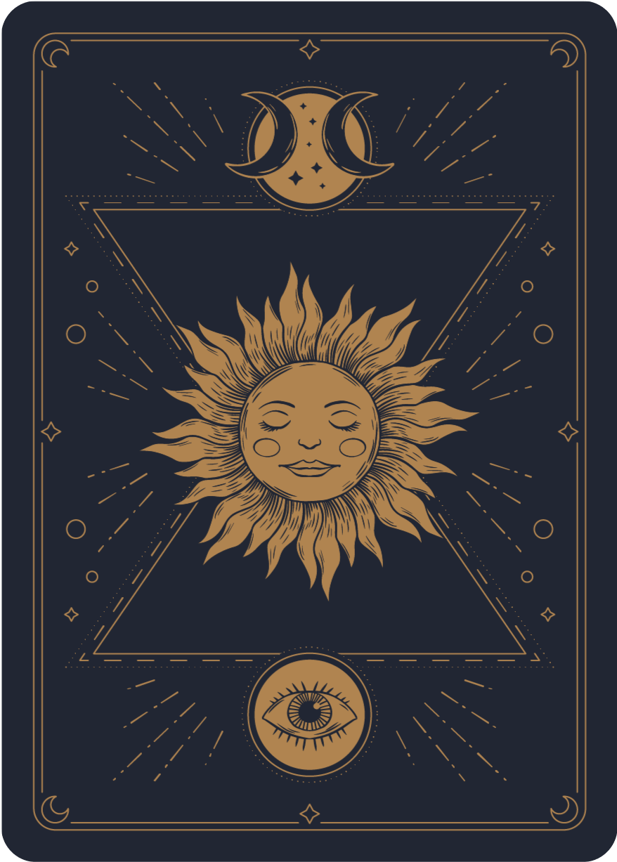 Tarot card backside